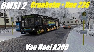 OMSI 2 • Grunheim line 226 • Van Hool A300 [upl. by Ahsiugal]