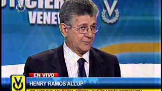 Entrevista Venevisión Henry Ramos Allup secretario general de Acción Democrática [upl. by Anilehcim542]