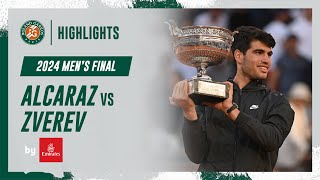 Alcaraz vs Zverev Final Highlights  RolandGarros 2024 [upl. by Ez818]