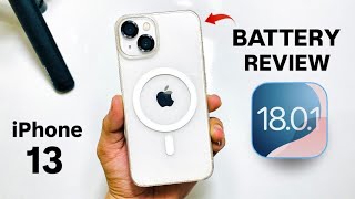 iOS 1801 Battery Review on iPhone 13  iOS 1801 Battery Test on iPhone 13 [upl. by Oshinski]