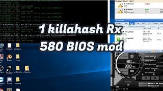 1 killahash MSI Rx 580 Gaming X BIOS mod Working Proof no overclocks [upl. by Oidivo]