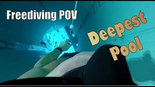 Freediving POV in the World Deepest Swimming Pool [upl. by Ariaz]