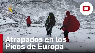 El rescate de la Guardia Civil a un padre y su hijo en los Picos de Europa [upl. by Nibla]