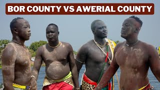 Bor County Vs Awerial County  South Sudanese Wrestling [upl. by Colburn]