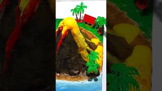 Volcano Working Model For School Project [upl. by Anirahtak]