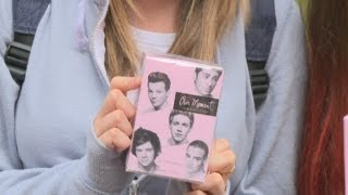 One Direction perfume launch Fans go crazy for Our Moment at Harrods [upl. by Delfeena]