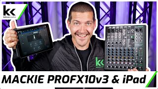 How To Connect Mackie ProFX10v3 to iPad [upl. by Aelanej937]