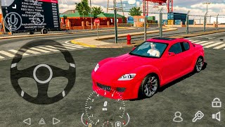 Multiple Car Drive Parking Simulation  Mazda Rx8 Multiplayer Sim  Car Game Android Gameplay [upl. by Lissa]