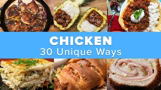 30 Unique Chicken Recipes [upl. by Tarsuss]