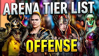 2023 Arena Offense Tier List for RAID Shadow Legends [upl. by Vasya]