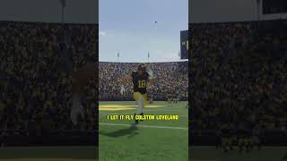 Colston Loveland Really A Dog collegefootball25 roadtoglory cfb25 goblue michiganfootball [upl. by Pretrice]