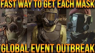 GLOBAL EVENT OUTBREAK  FAST WAY TO GET ALL OUTBREAK MASKS  FULL GUIDE  THE DIVISION [upl. by Nolte970]