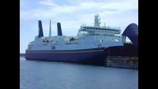 MV Caribou arriving in North Sydney Nova Scotia [upl. by Dnomso794]