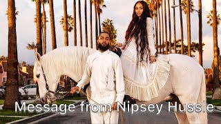 Message from the spirit of Nipsey Hussle [upl. by Anilac]