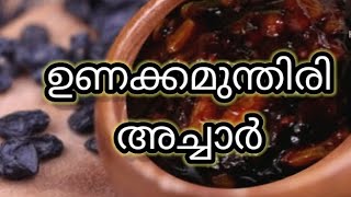 ഉണക്ക മുന്തിരി അച്ചാർ Malayalam Recipe Raisins Pickle [upl. by Willi219]