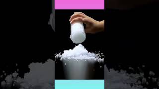 Saltvinegar homemade snow experiment short feed [upl. by Imoian485]