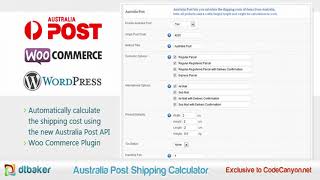 WooCommerce Australia Post Shipping Calculator  Codecanyon Scripts and Snippets [upl. by Hammock]