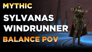 Sylvanas Windrunner  Balance Druid PoV  Mythic Sanctum of Domination [upl. by Asamot]