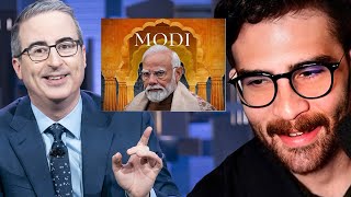 John Oliver On Indian Elections  HasanAbi reacts [upl. by Lipsey]