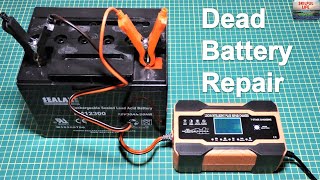 HOW TO REPAIR A DEAD BATTERY AND EXTEND ITS LIFE  LEAD ACID AGM GEL WET DESULFURIZTION PULSE CHARGE [upl. by Kcam555]