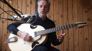 Hendrik Braeckman testing The Beetle Acoustic Archtop  Part 1 of 2  UNPLUGGED [upl. by Chaney]