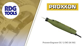 PROXXON GG12 ENGRAVING TOOL 12 VOLT RDG TOOLS 28592 [upl. by Halimaj85]