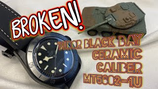 Broken Tudor Black Bay CERAMIC won’t restart Caliber MT56021U breaks after a month [upl. by Itnahs]