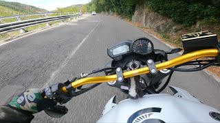 Pure Sound of Yamaha XJ6  Italy Canyon ride 4K [upl. by Leahcim]