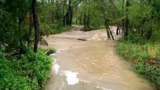 Homestead Flooding Creek Overflow Driveway Washout [upl. by Atiuqel]