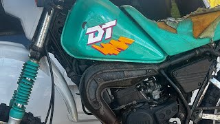 Part 2  vintage motorcycle DT 50 LC Yamaha DT50 restoration two stroke [upl. by Llekram]