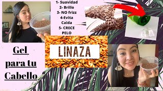 Gel de Linaza para un Cabello Fuerte Largo Sin Frizz y Mucho Brillo [upl. by Manoop]