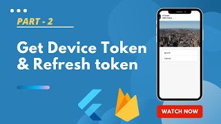 Part 2  Get device token  Flutter Firebase push notification [upl. by Fanchet]