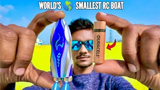 RC World’s Smallest Rocket Turbo Boat Unboxing amp Testing  Chatpat toy TV [upl. by Kensell]