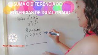 Suma o diferencia de potencias de igual grado sexto caso de factoreo [upl. by Prasad]