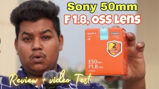 Sony E50mm F18 OSS Lens  Review  Video Testing [upl. by Ynnaj924]