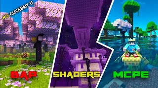 Top Best Realistic Shaders For MCPE  121  Support [upl. by Enilegnave361]