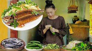 Fresh Red Guava Harvest amp Crispy Mackerel with Spicy Chili Sauce—Ready for the Market 🍈🐟🌶️ [upl. by Joleen]