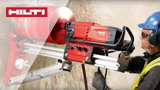 HOW TO use Hilti DD 200 diamond coring tool for rigbased drilling [upl. by Attwood]