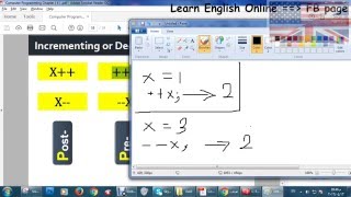 Incrementing or Decrementing by ONE in C programming شرح [upl. by Willumsen951]