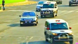 President of India Car Convoy  Ram Nath Kovind Mercedes Benz [upl. by Yssej]