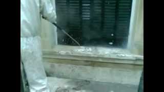 Remover pintura con agua a presion [upl. by Etteroma839]