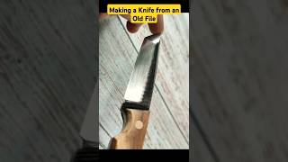 Making a Knife from an Old File shorts handmade diy [upl. by Winnie]