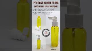 Botol 100 ml Pump Spray Hairtonic  Botol Spray  Boston Round  6676  PT Citosa kamila Prima [upl. by Eneres371]