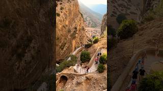 DANGEROUS El Caminito del Rey Malaga Spain  cliff hike hike spain elcaminito cliff [upl. by Resee]