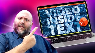 How To Put Video Inside Text PowerPoint [upl. by Bluhm]