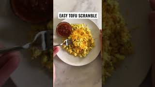 EASY Tofu Scramble Recipe  Egg Free Breakfast Idea  Vegan Food  Plant Based Meal Prep Shorts [upl. by Christabella]