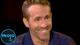 Top 10 Unscripted Ryan Reynolds Moments [upl. by Thorny]