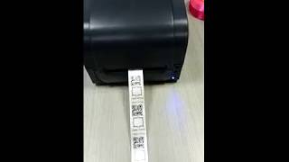 Gprinter GP1125T Label Printer  Ribbon Printing [upl. by Llewon192]