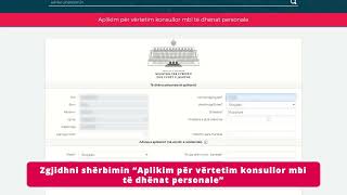 Aplikim për vërtetim konsullor mbi të dhënat personale [upl. by Repotsirhc398]