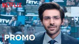 Dhamaka  Promo  Kartik Aaryan  Ram Madhvani  Netflix India [upl. by Ricoriki415]